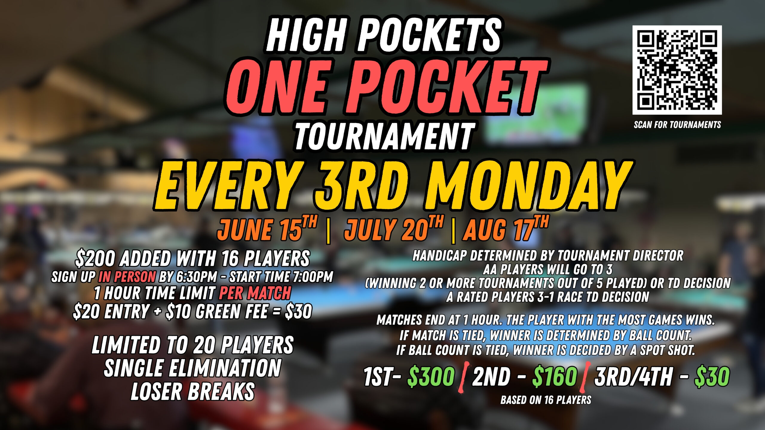 One Pocket Tournament